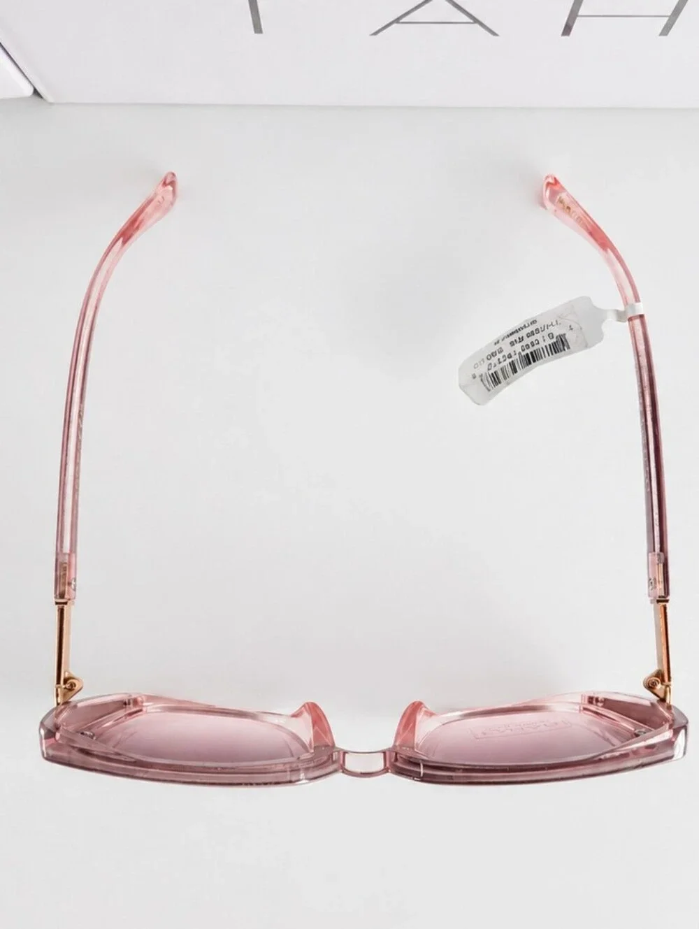 Tahari Contemporary Luxury Oversized Pink Rose Gold Ombre Sunglasses NWT